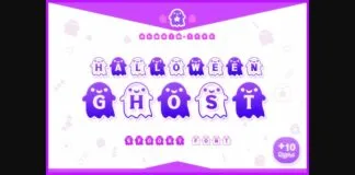 Halloween Ghost Font Poster 1