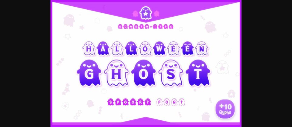 Halloween Ghost Font Poster 1