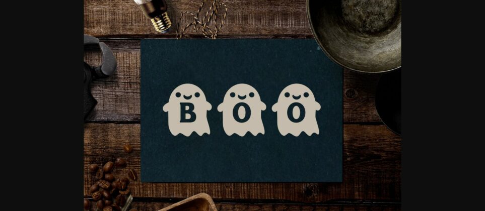Halloween Ghost Font Poster 10