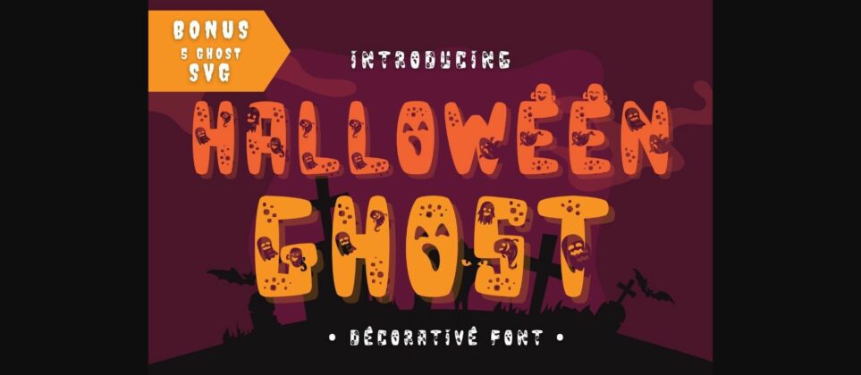 Halloween Ghost Font Poster 3