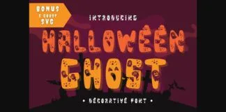 Halloween Ghost Font Poster 1