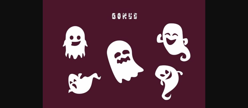 Halloween Ghost Font Poster 7