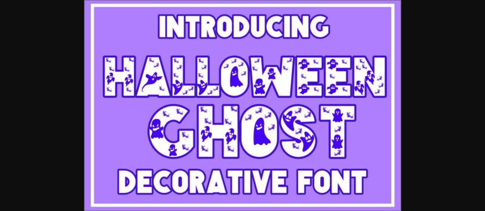 Halloween Ghost Font Poster 3