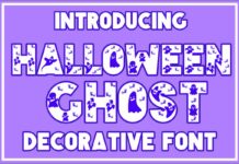Halloween Ghost Font Poster 1