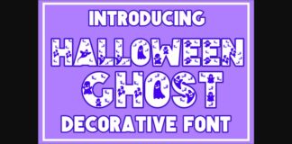 Halloween Ghost Font Poster 1