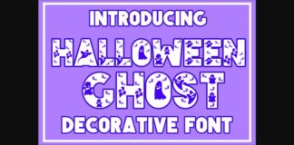 Halloween Ghost Font Poster 1