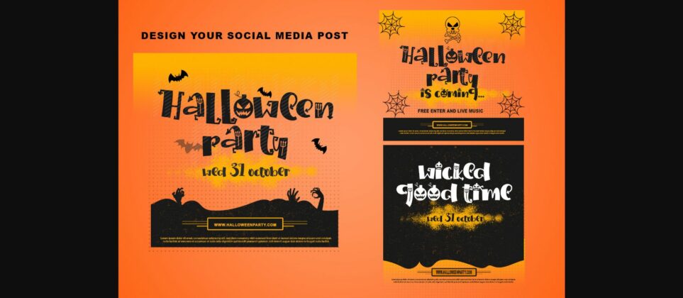 Halloween Island Font Poster 7