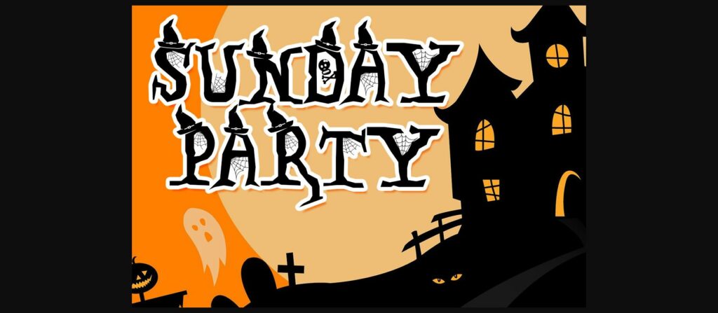 Halloween Midnight Font Poster 4