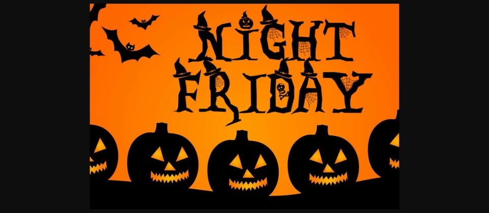 Halloween Midnight Font Poster 6