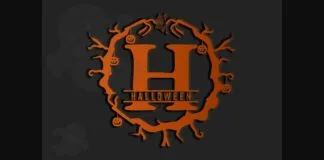 Halloween Monogram Font Poster 1