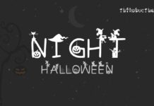 Halloween Night Font Poster 1