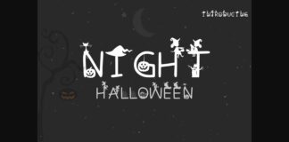 Halloween Night Font Poster 1