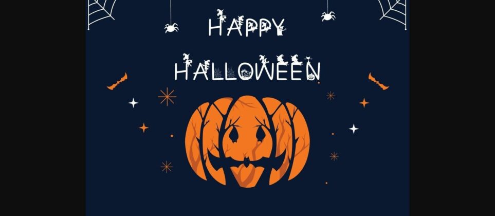 Halloween Night Font Poster 5