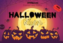 Halloween Night Font Poster 1