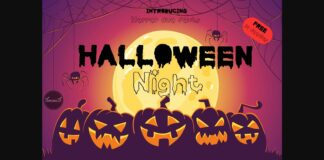 Halloween Night Font Poster 1