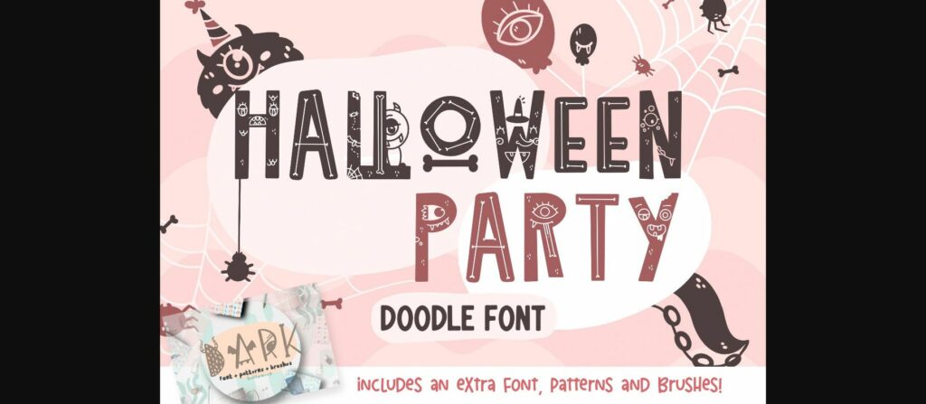 Halloween Party Font Poster 1