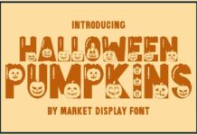 Halloween Pumpkins Font Poster 1