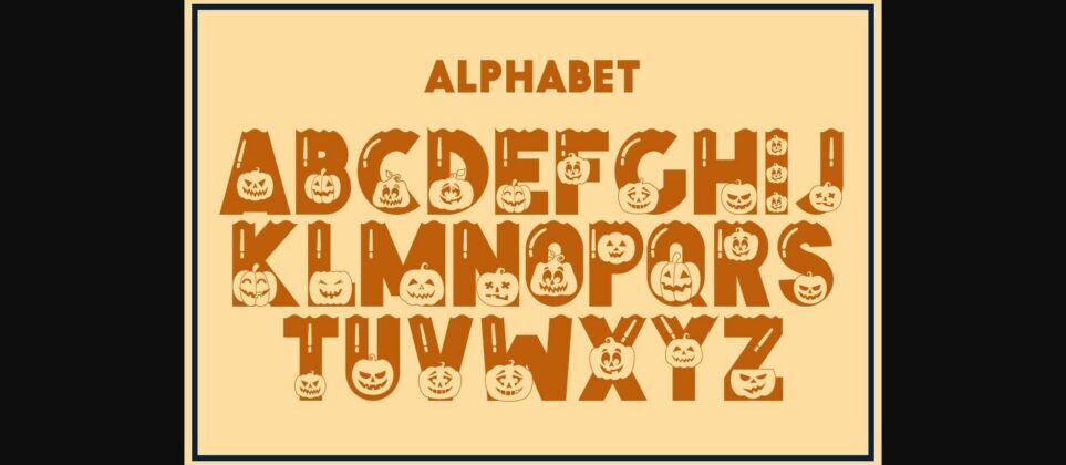 Halloween Pumpkins Font Poster 4