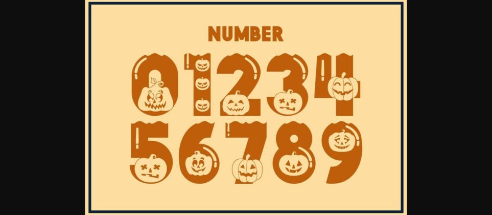 Halloween Pumpkins Font Poster 5