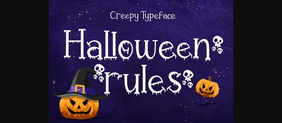 Halloween Rules Font Poster 3