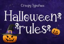 Halloween Rules Font Poster 1