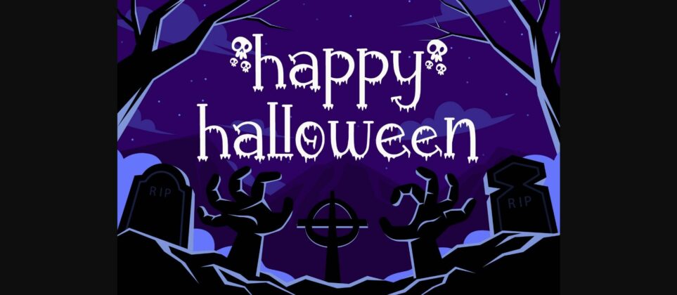 Halloween Rules Font Poster 4