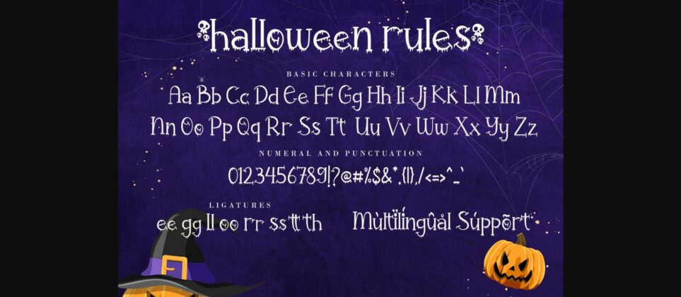 Halloween Rules Font Poster 10