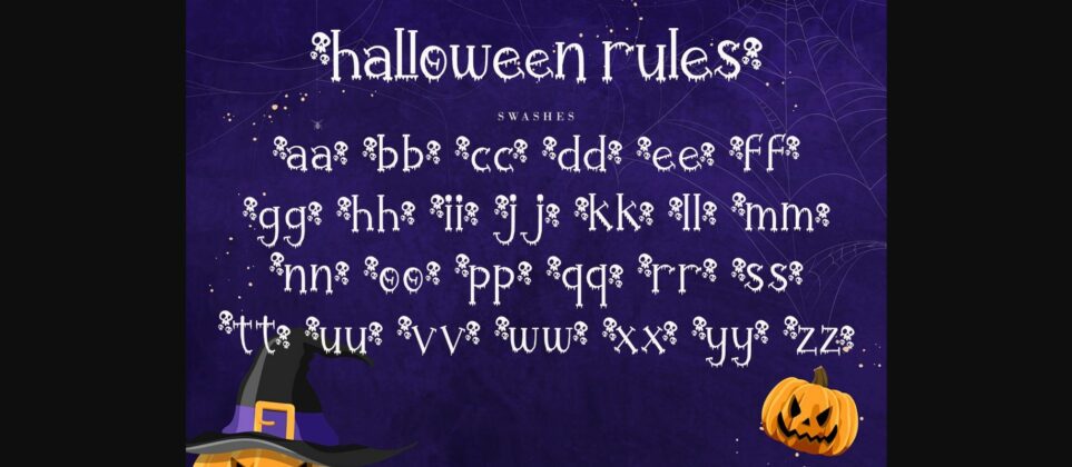 Halloween Rules Font Poster 11