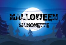 Halloween Silhouette Font Poster 1