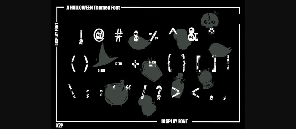 Halloween Skeleton Font Poster 7