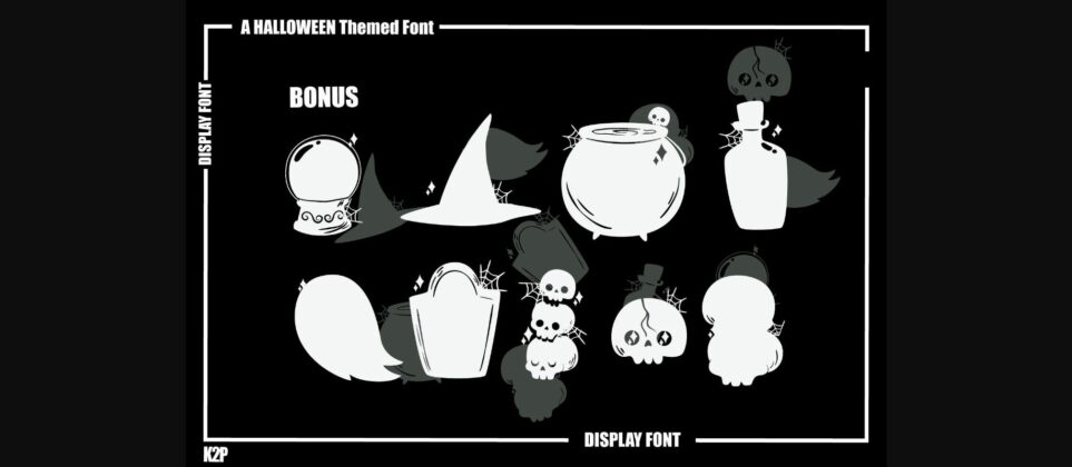 Halloween Skeleton Font Poster 9