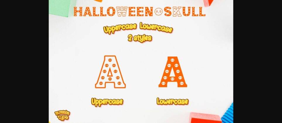 Halloween Skull Font Poster 7