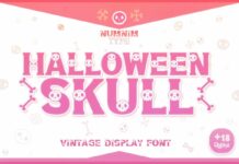 Halloween Skull Font Poster 1