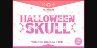 Halloween Skull Font Poster 1