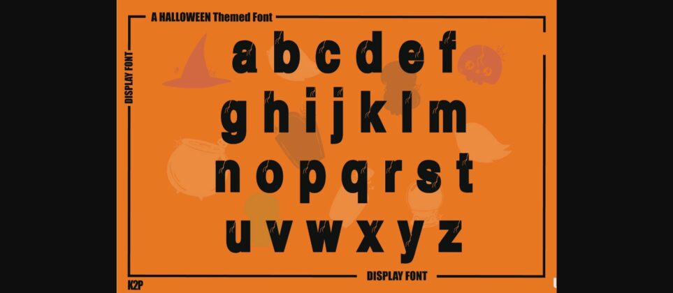 Halloween Skull Font Poster 5