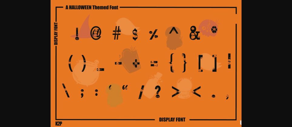 Halloween Skull Font Poster 7