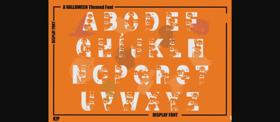 Halloween Skull Font Poster 10