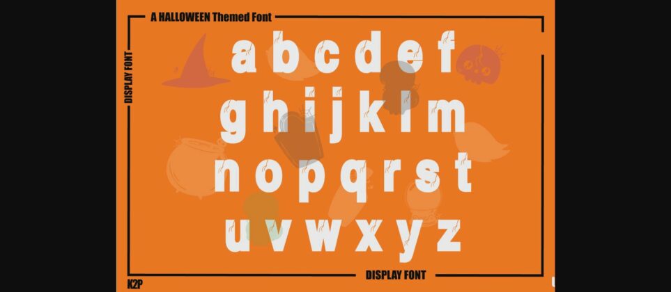 Halloween Skull Font Poster 11