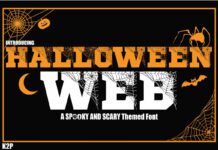 Halloween Spider Web Font Poster 1