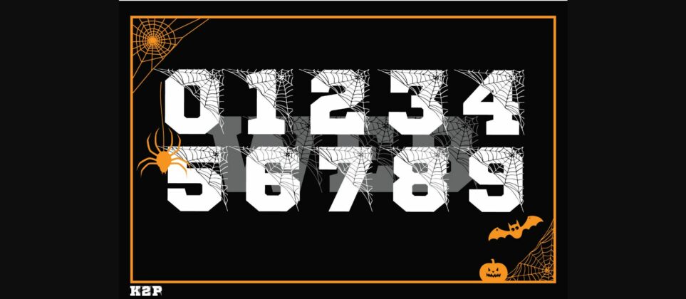 Halloween Spider Web Font Poster 5