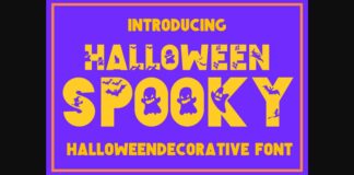 Halloween Spooky Font Poster 1