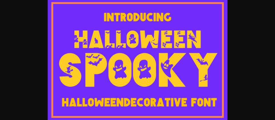 Halloween Spooky Font Poster 1
