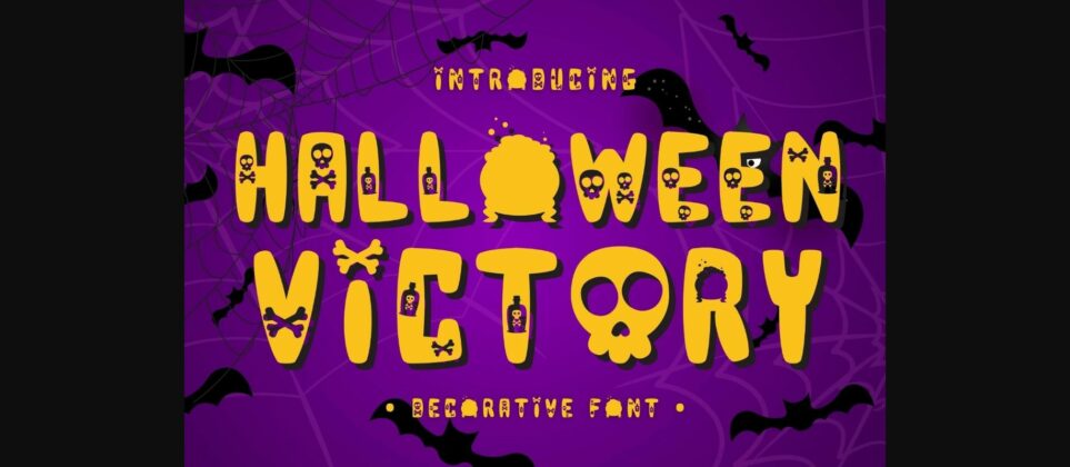 Halloween Victory Font Poster 3