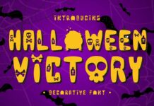 Halloween Victory Font Poster 1