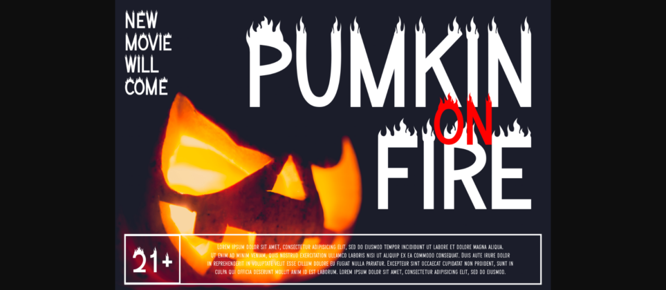 Halloween on Fire Font Poster 5