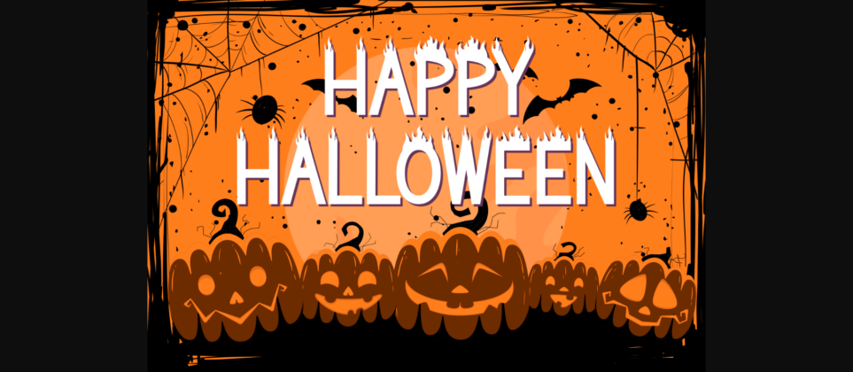 Halloween on Fire Font Poster 7