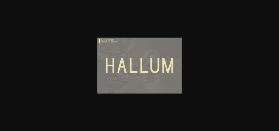 Hallum Font Poster 3