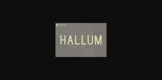 Hallum Font Poster 1