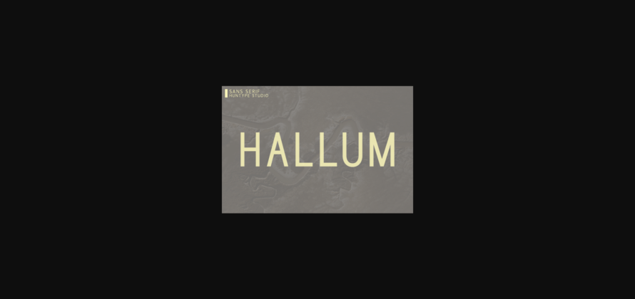 Hallum Font Poster 1