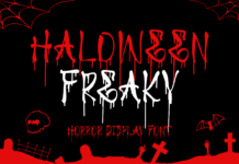 Haloween Freaky Font Poster 1